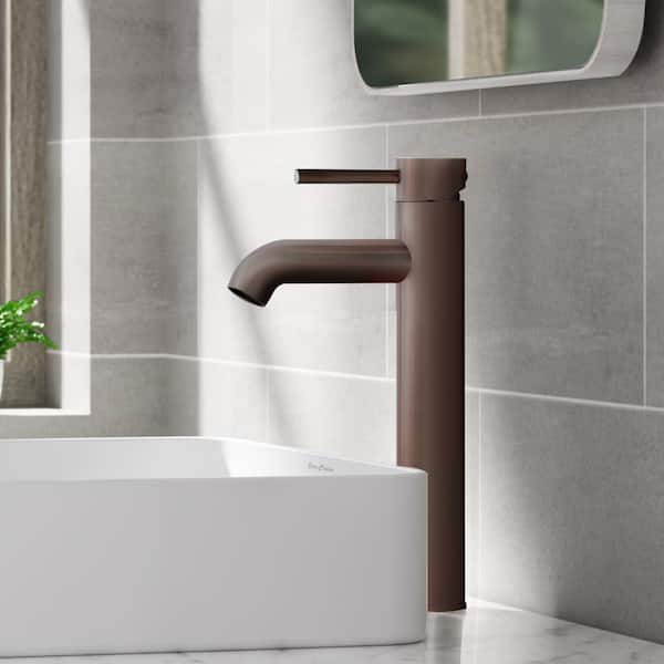 Swiss Madison Ivy Single-Handle High-Arc Single-Hole Bathroom Faucet in Oil Rubbed Bronze