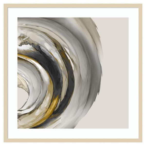 Amanti Art Odyssey by Jacob q 33 in. W x 33 in. H. Wood Framed Wall Art Print Framed in Brown