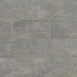 Gridscale Concrete 12 in. x 24 in. Matte Ceramic Floor and Wall Tile (16 sq. ft./Case)