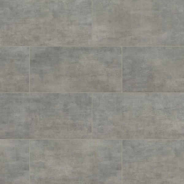 MSI Gridscale Concrete 12 in. x 24 in. Matte Ceramic Floor and Wall Tile (16 sq. ft./Case)