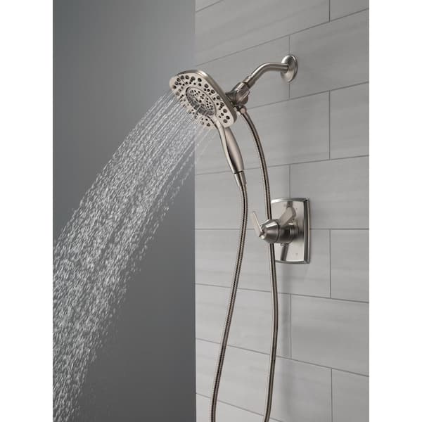 Ashlyn In2ition 1-Handle Wall Mount Shower Faucet Trim Kit in Stainless (Valve Not Included)