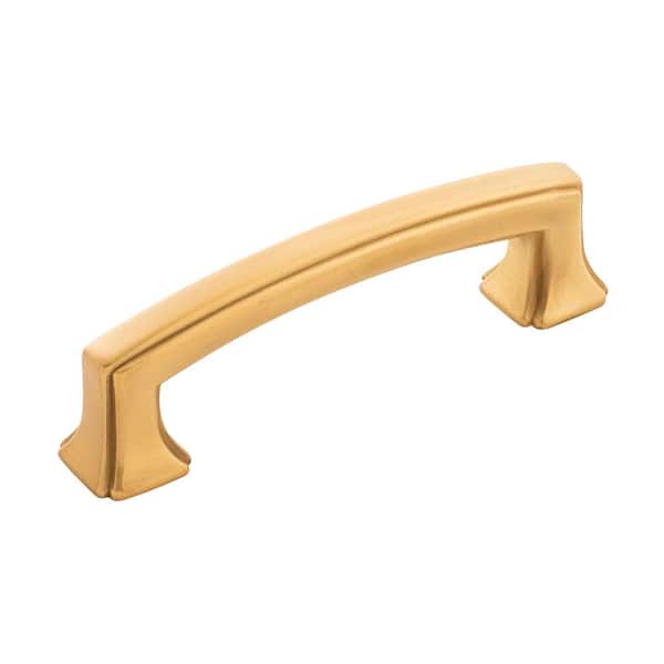 HICKORY HARDWARE Bridges Collection 3 in. (76mm) C/C Brushed Golden Brass Cabinet Drawer & Door Pull