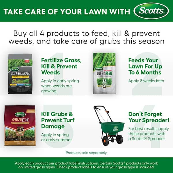 Scotts Turf Builder Ultrafeed 40 lbs. Covers Up to 17 778 Sq. ft. Long Lasting Dry Lawn Fertilizer Feeds Grass Up to 6 Months