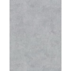 Hereford Pewter Faux Plaster Vinyl Strippable Roll (Covers 60.8 sq. ft.)