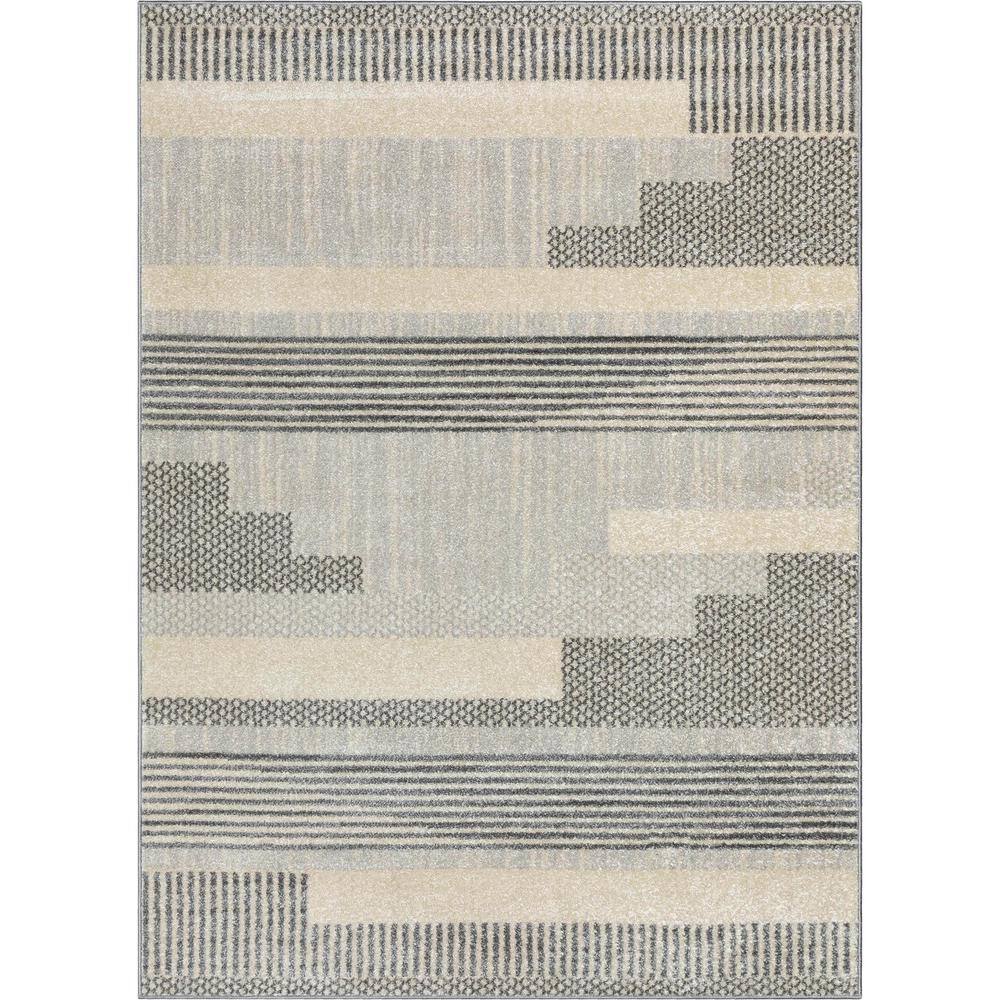 Mc Rugs Well Woven Light Grey Cream 7 ft. 10 in. x 9 ft. 10 in. Mystic Athena ...