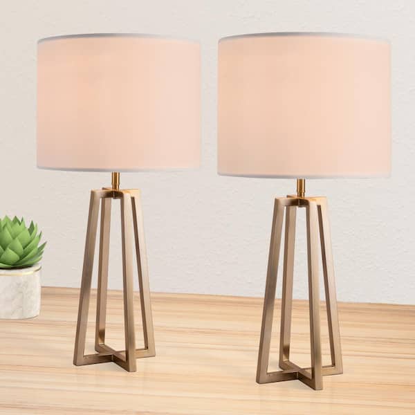 Contemporary Bedside Table Lamps Set