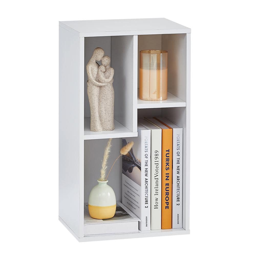 VECELO Corner Cabinet, 58 Inch Tall Storage Shelf, 6-Tier Display Shel