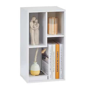 Simple Home 3-Tier Adjustable Shelf Bookcase，White