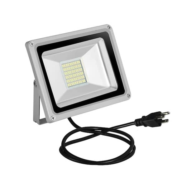 CIPACHO 110-Volt 30-Watt Gray Outdoor Integrated LED Flood Light
