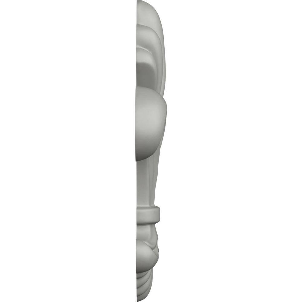 Gray Polyurethane Fleur-de-lis Large Decorative Onlay