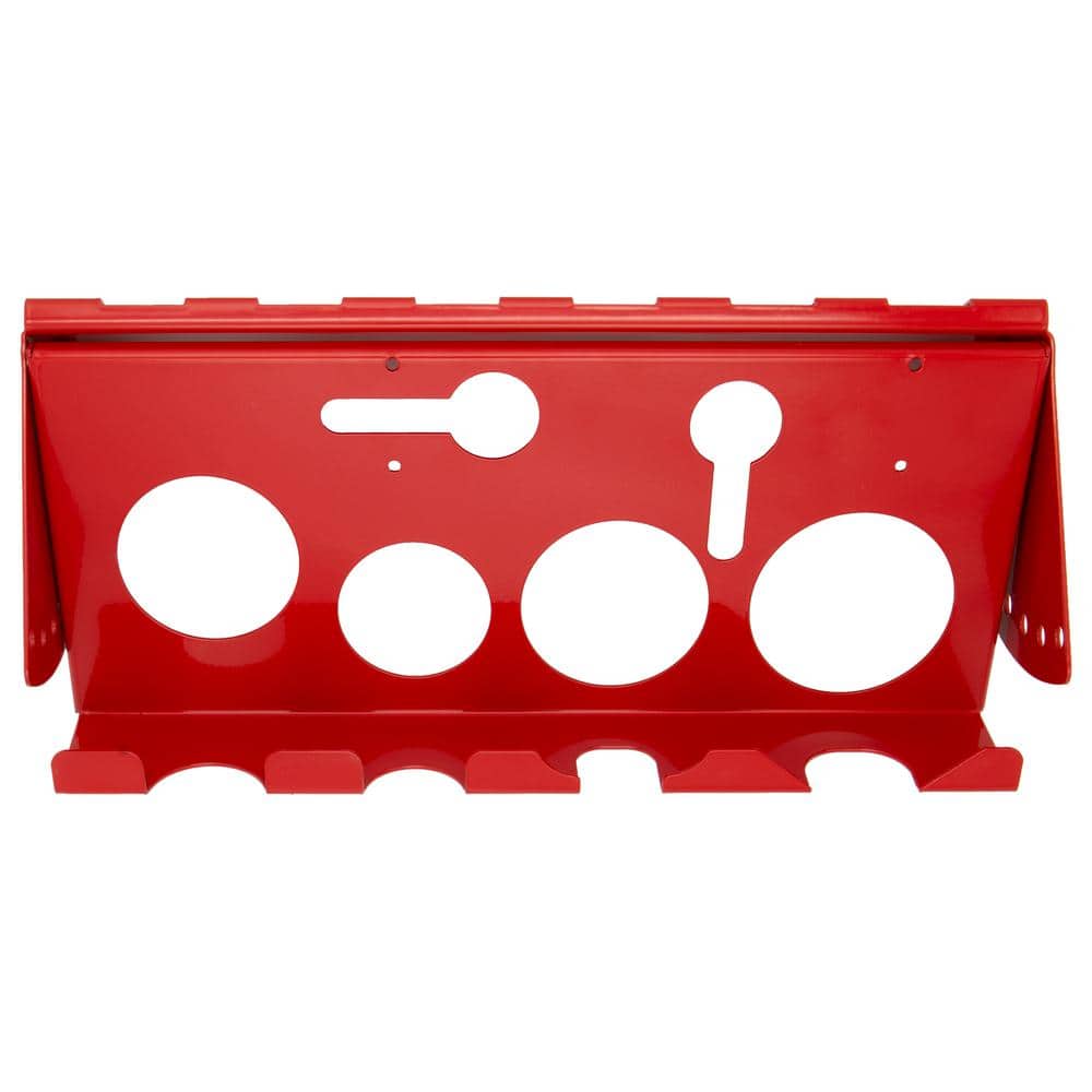 13.25 in. W x 6.4 in. D x 5.25 in. H Removable, Adjustable Steel Power Tool Rack Accessory, Red price history on PriceWatchPro