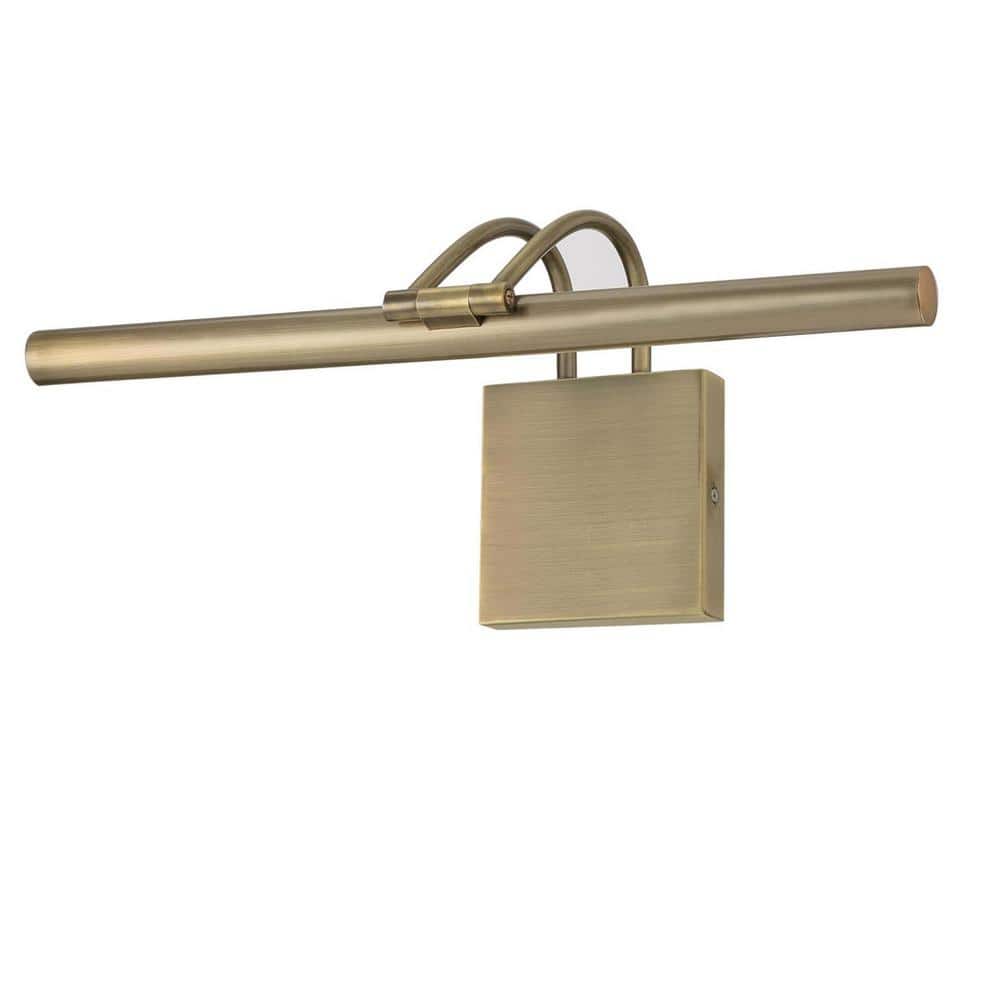 Antique Brass 17" Adjustable LED Picture Light, 3000K Dimmable