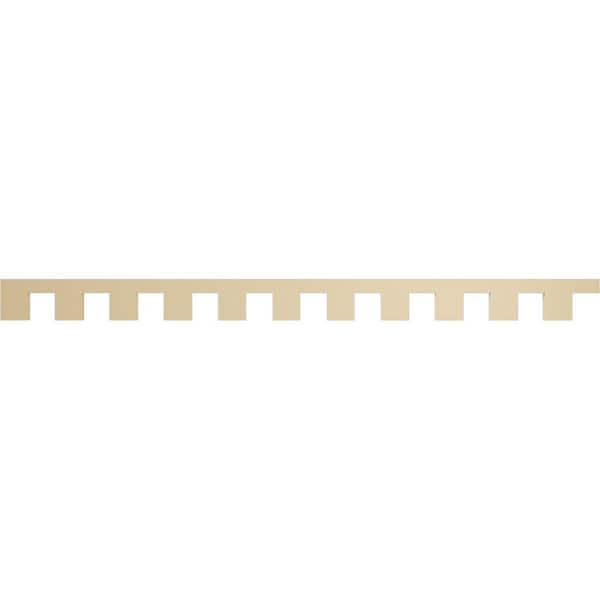 Ekena Millwork 1 in. D x 6 in. W x 88 in. L Primed Polyurethane Panel Moulding