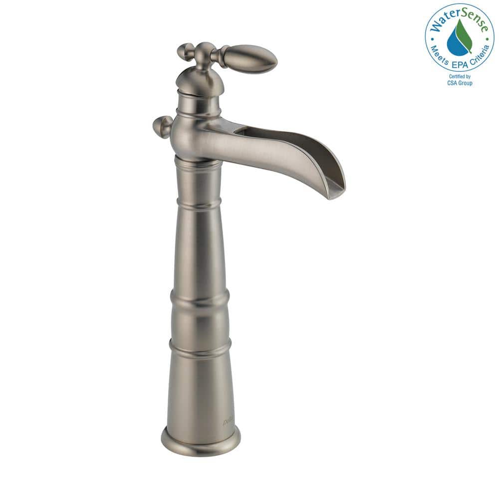 Delta Victorian Single Handle Vessel Sink Faucet in Stainless Steel 754LFSS The Home Depot