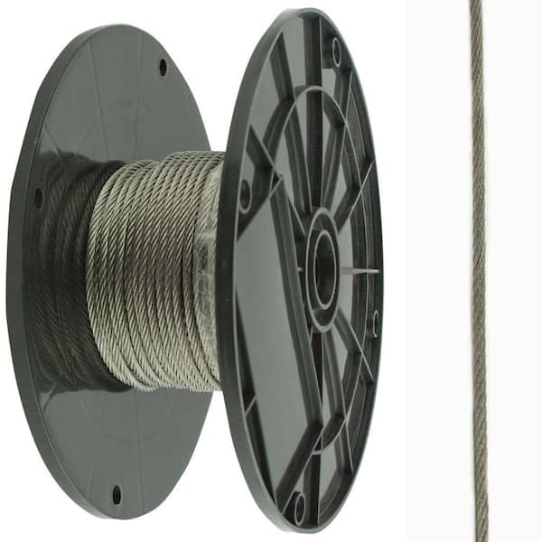 VEVOR 1000 ft. x 1/8 in. Cable Railing Kit 2100 lbs. Loading T316 Stainless  Steel Wire Rope with 1x19 Strands for Deck Stair 316BXGGSS300M0001V0 - The  Home Depot