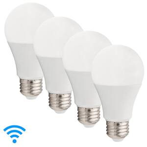 Luvoni 60-Watt Equivalent LED A19 Dimmable Wi-Fi Light Bulb with Selectable 2000K to 5000K, No Hub Required (4-Pack)