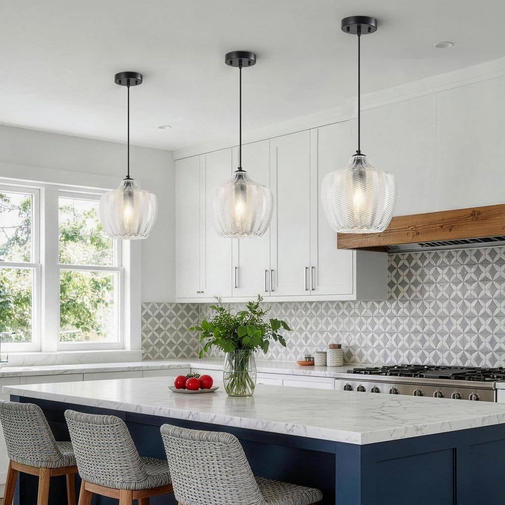 Home Lighting 60-Watt 1 Light Clear Glass Globe Adjustable Modern Pendant Lighting for Bedroom (C1-Pack) price history on PriceWatchPro