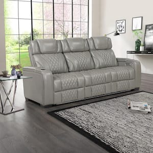 Lazzara Lafael 84 in. W Straight Arm Leather Rectangle Power