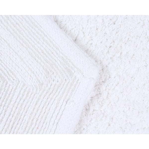 Canadian Linen Premium Cotton Bath Mat 780 GSM Thick, 20 X 30 Large, Soft  Absorbent Non-Slip Reversible Machine Washable Shower Floor Sink Bath  Towels, 2 Pack, White 