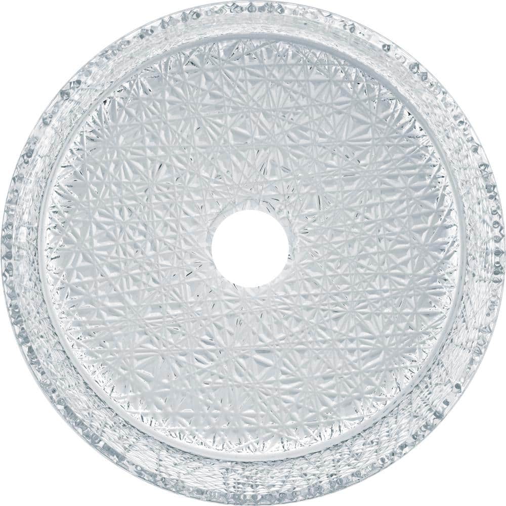 Stadium 16" Clear Tempered Glass Circular Vessel Sink