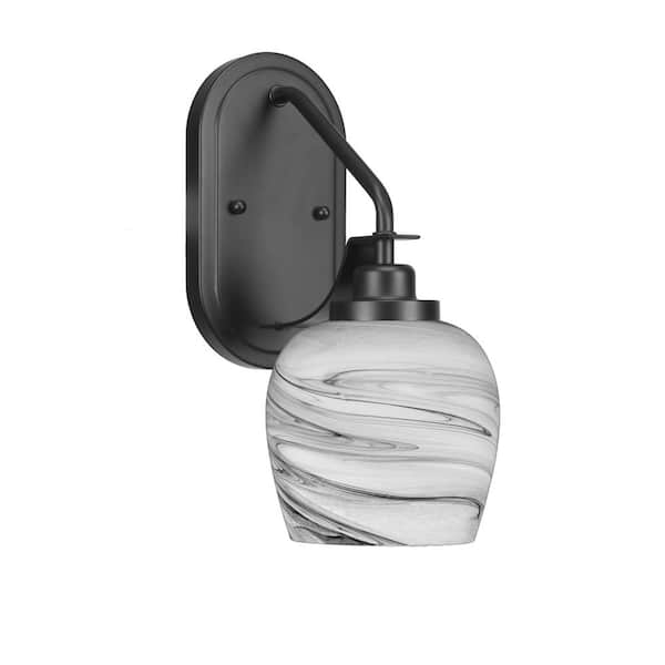 Unbranded Monroe 1-Light Matte Black Wall Sconce