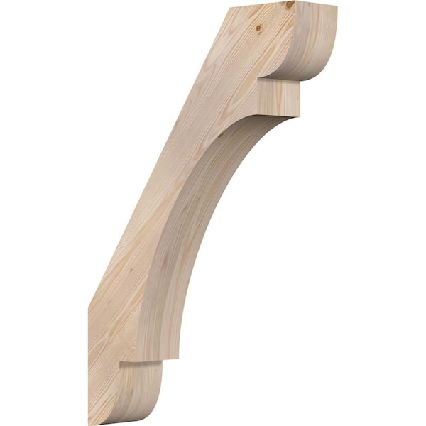Ekena Millwork 5 1/2"W x 24"D x 36"H Olympic Smooth Knee Brace, Douglas Fir