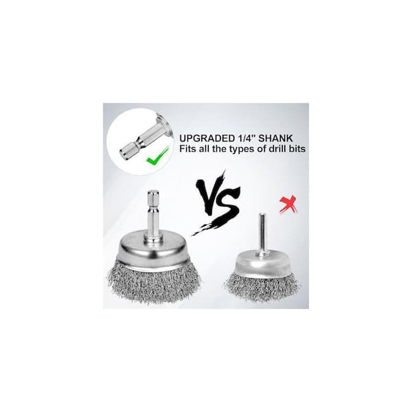 18 Pcs Wire Brushes For Drill,Stainless Steel Small Wire Brush In Different Sizes For Cleaning Cleaning Wire Brush Set