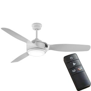 Sedgewood 60 in. White Color Changing Integrated LED Matte White Ceiling Fan with Light Kit and Remote Control