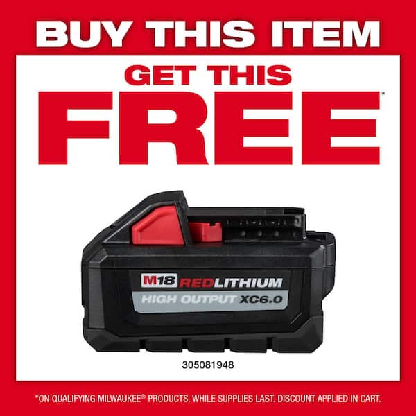 M18 18-Volt Lithium-Ion High Output 6.0Ah Battery Pack (2-Pack)