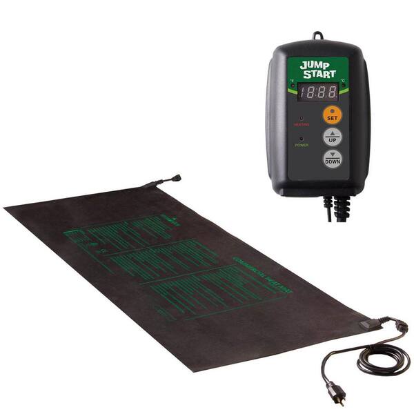 Hydrofarm Hydrofarm Thermostat Mechanical 60 in. x 21 in. Jump Start Seedling Heat Mat with MTPRTC Temp Controller
