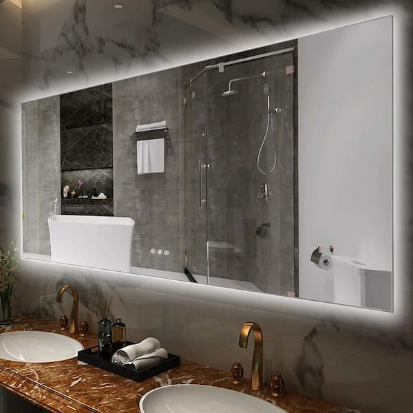 GEL PEEL AND STICK TILE FRAMED MIRROR  Bathroom mirror frame, Bathroom  mirrors diy, Diy bathroom vanity
