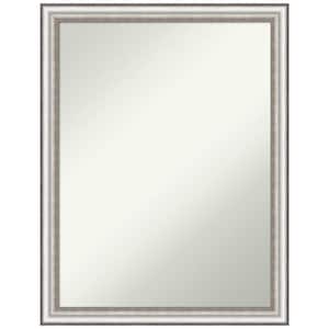 Salon Silver Narrow 20.5 in. W x 26.5 in. H Non-Beveled Bathroom Wall Mirror in Silver