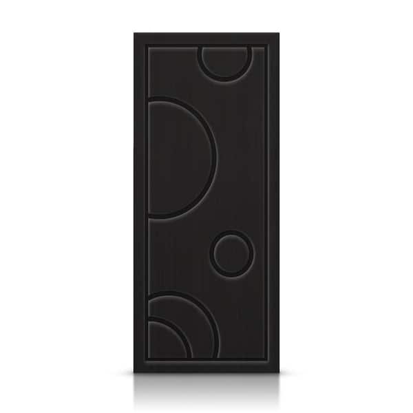 CALHOME 42 in. x 96 in. Hollow Core Black Painted Composite MDF Interior Door Slab
