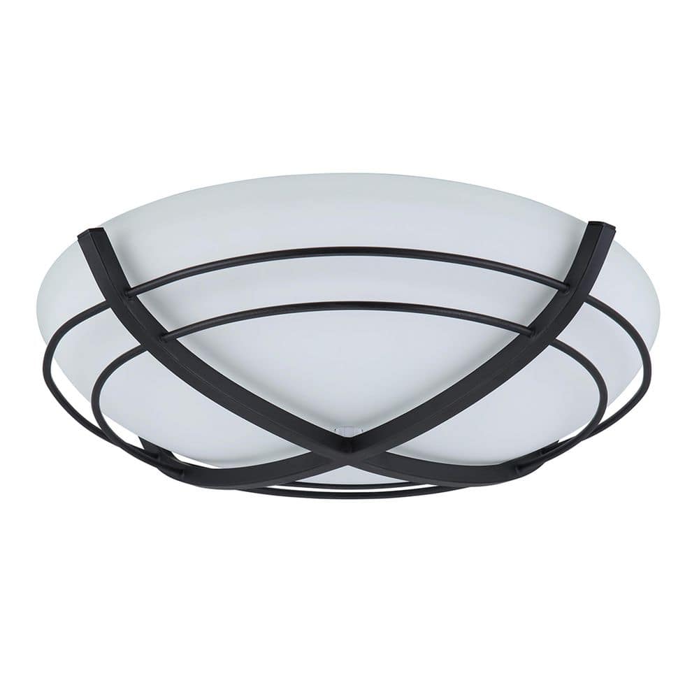 Kingsley Matte Black Decorative Bathroom Ventilation Exhaust Fan with Light