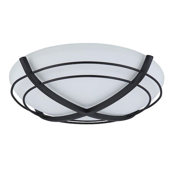 GOOD HOUSEKEEPING Kingsley 90 CFM Decorative Bathroom Exhaust Fan with Lighting in Matte Black Finish