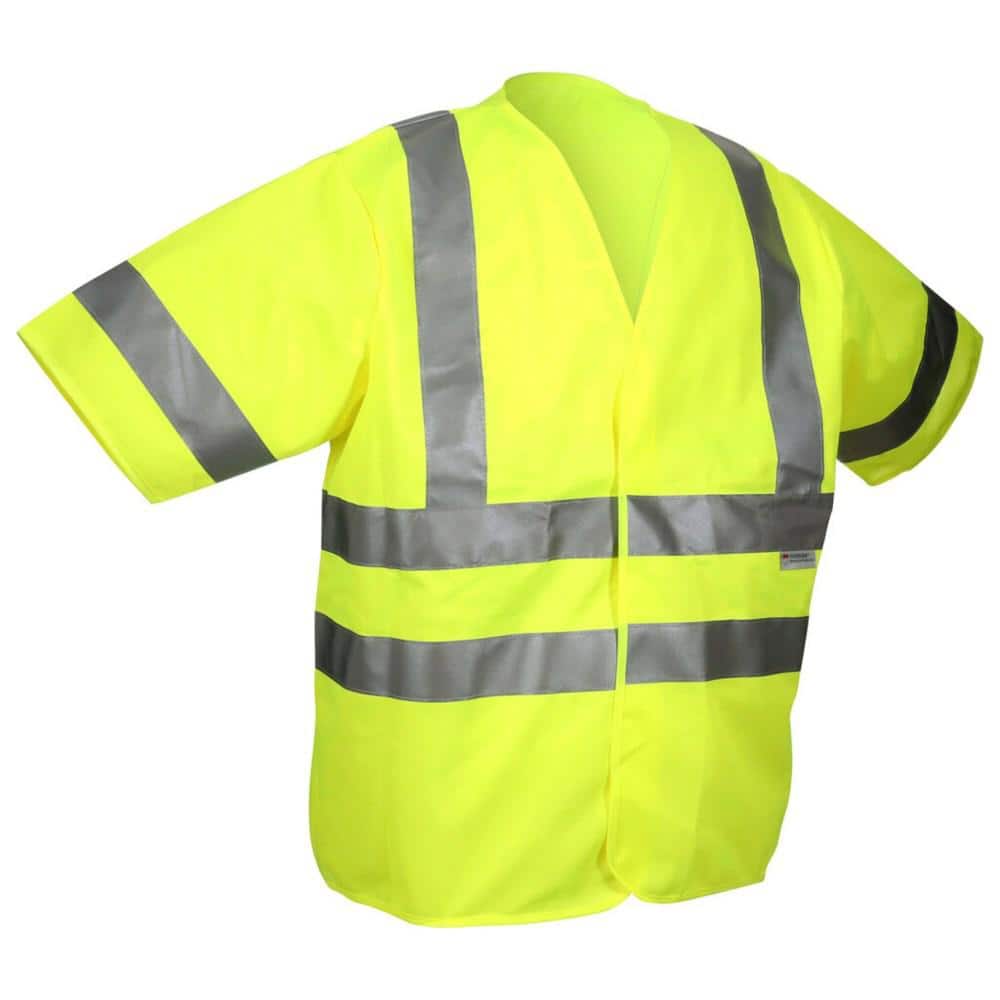 High-Visibility Yellow Class 3 Short Sleeve Safety Vest