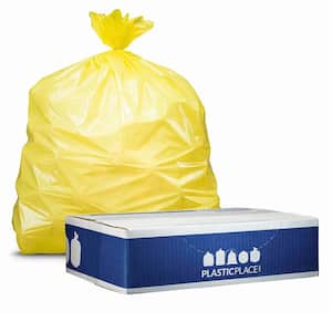 50 in. W x 60 in. H 64 Gal. 1.5 mil Yellow Toter Compatible Trash Bags (50-Case)