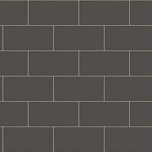Freedom Black Subway Tile Paper Strippable Roll (Covers 56.4 sq. ft.)