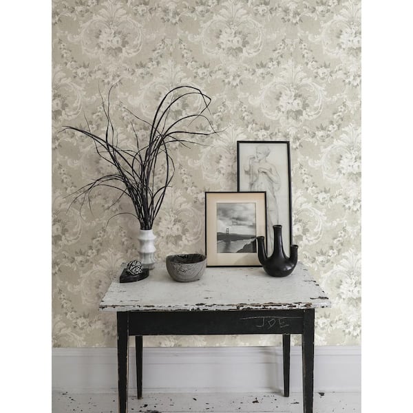 Hudson Leaf Glitter Wallpaper Cream Gold - Wallpaper from I Love