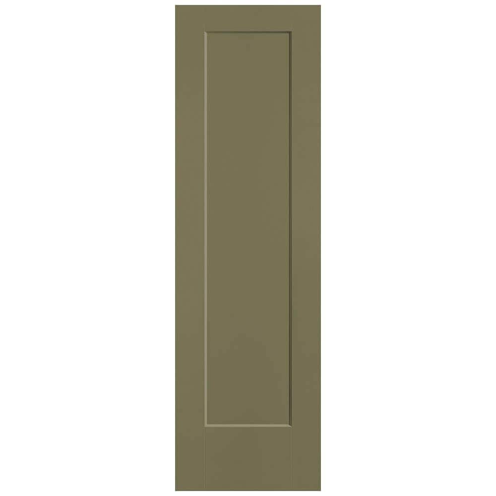 24 in. x 80 in. 1-Panel Lincoln Park Single Bore Hollow Core Truly Olive Molded Composite Interior Door Slab