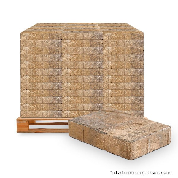 Taverna Rec 11.81 in. L x 7.87 in. W x 1.9 in. H Yukon Concrete Paver (192-Piece/124 sq. ft. /pallet)