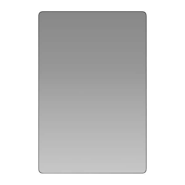 Carnegy Avenue 24.0 in. W x 36.0 in. H Aluminum Black Decorative Mirror
