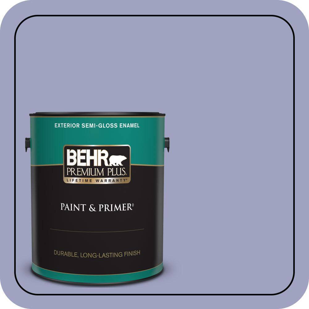 1 gal. #630D-4 Ruffled Iris Semi-Gloss Enamel Exterior Paint & Primer price history on PriceWatchPro