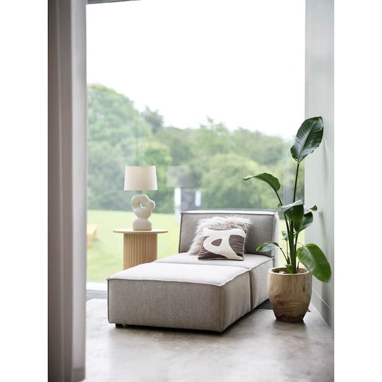 Nyhus Dockson Taupe Fabric Slipper Chair
