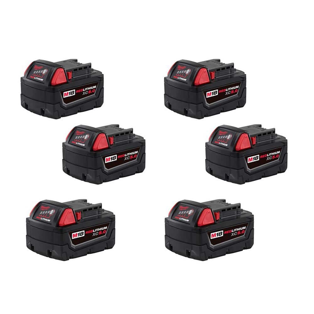M18 18V Lithium-Ion XC Extended Capacity Battery Pack 5.0Ah (6-Pack) price history on PriceWatchPro