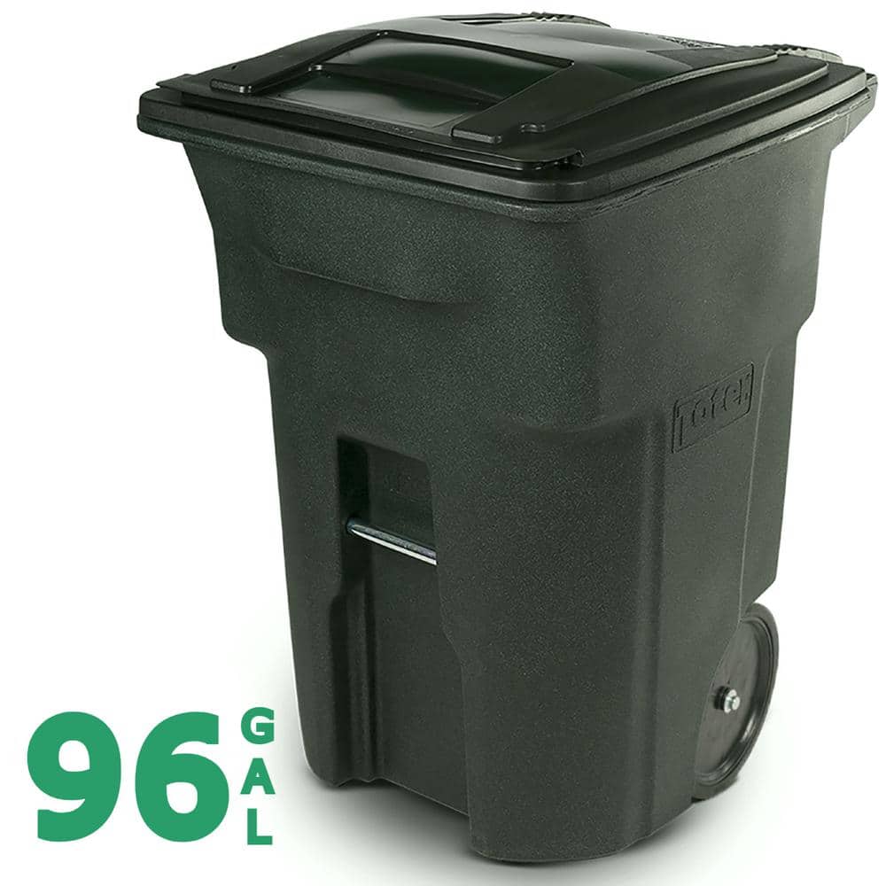 96 Gallon Greenstone Outdoor Trash Can/Garbage Can with Quiet Wheels and Attached Lid price history on PriceWatchPro