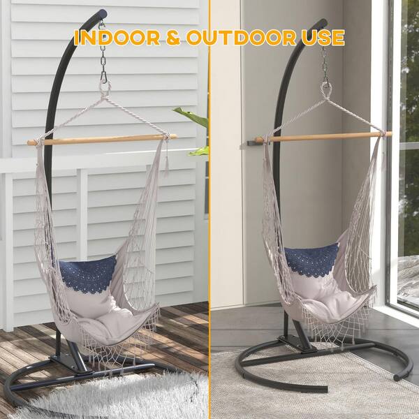 anüenüe ⋒です✩.*˚ Outsunny 3 Person Patio Swing Chair with Double Tier Canopy