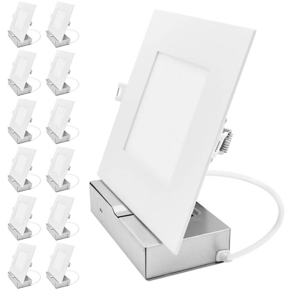 6 In. Integrated LED Recessed Light with JBox, 5CCT, 10W-15W, Up to 1250LM, CRI90 Dimmable 120-277V IC Rated ETL 12 Pack price history on PriceWatchPro
