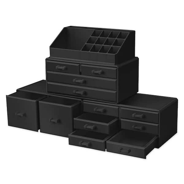 Large Makeup Organizer - Stackable 12 Drawers for Jewelry, Cosmetic and Skin Care Storage for Vanity