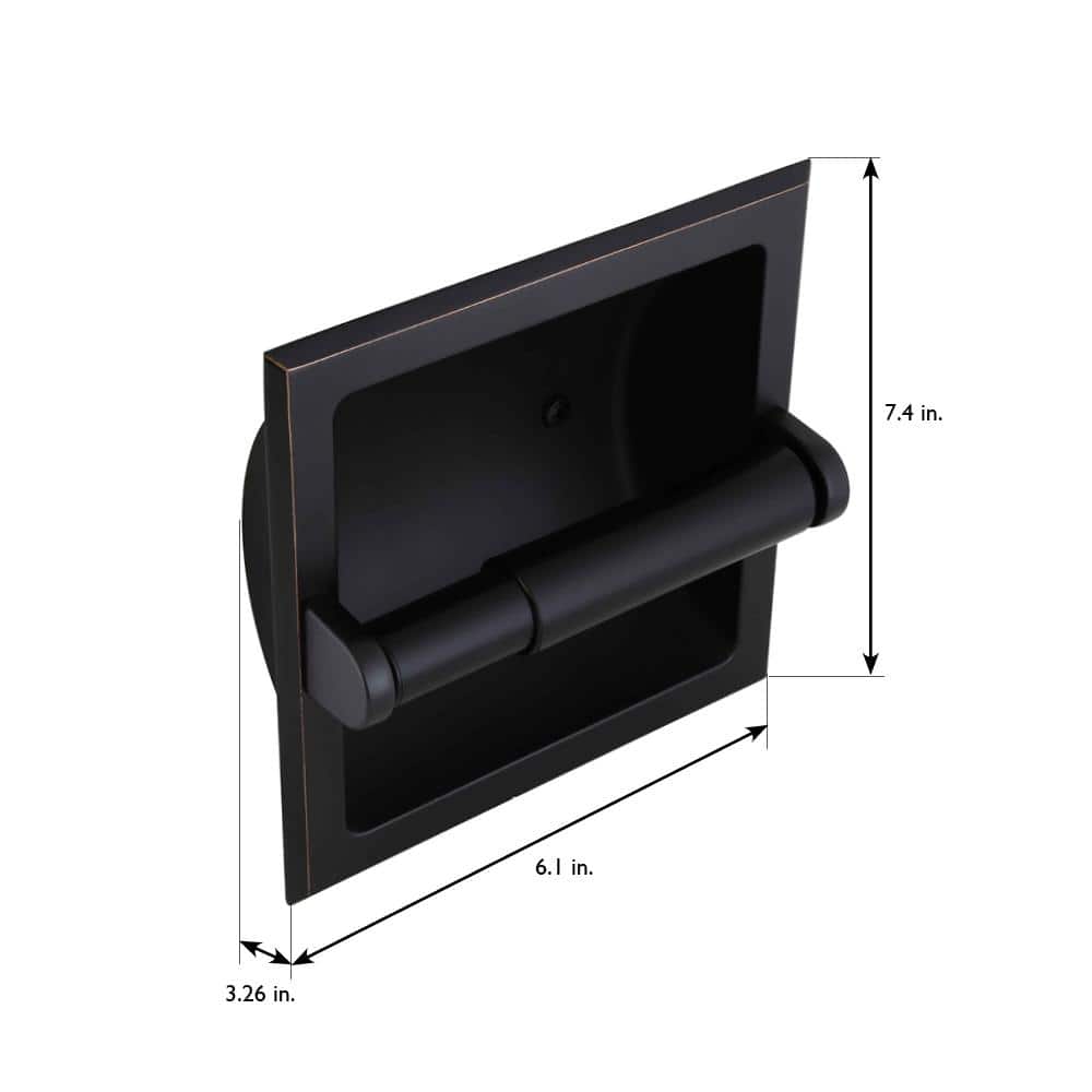 Millbridge Oil Rubbed Bronze Recessed Toilet Paper Holder